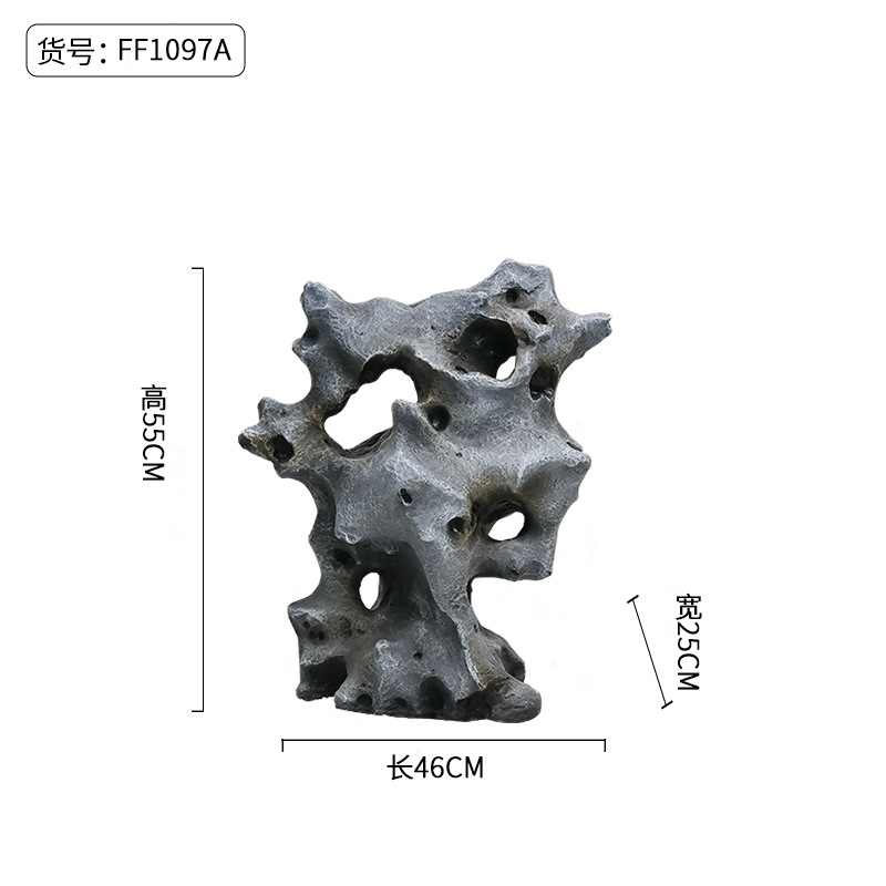 Taihu piedra decoración piso nuevo chino suave decoración interior patio paisaje tiro apoyos decoración simulación Taihu piedra