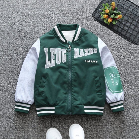 Boys' Coat Spring 2025 New Middle and Large Children's Wear Children's Casual Spring and Autumn Jacket Boy's Jacket Stylist Fashion