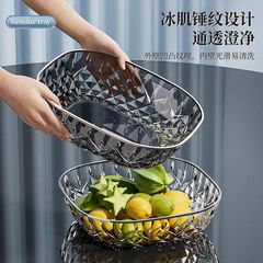 軽奢フルーツプレート PET製 高級感 インス風 家庭用 ティーテーブル スナックプレート 花型フルーツバスケット KTVフルーツプレート 卸売