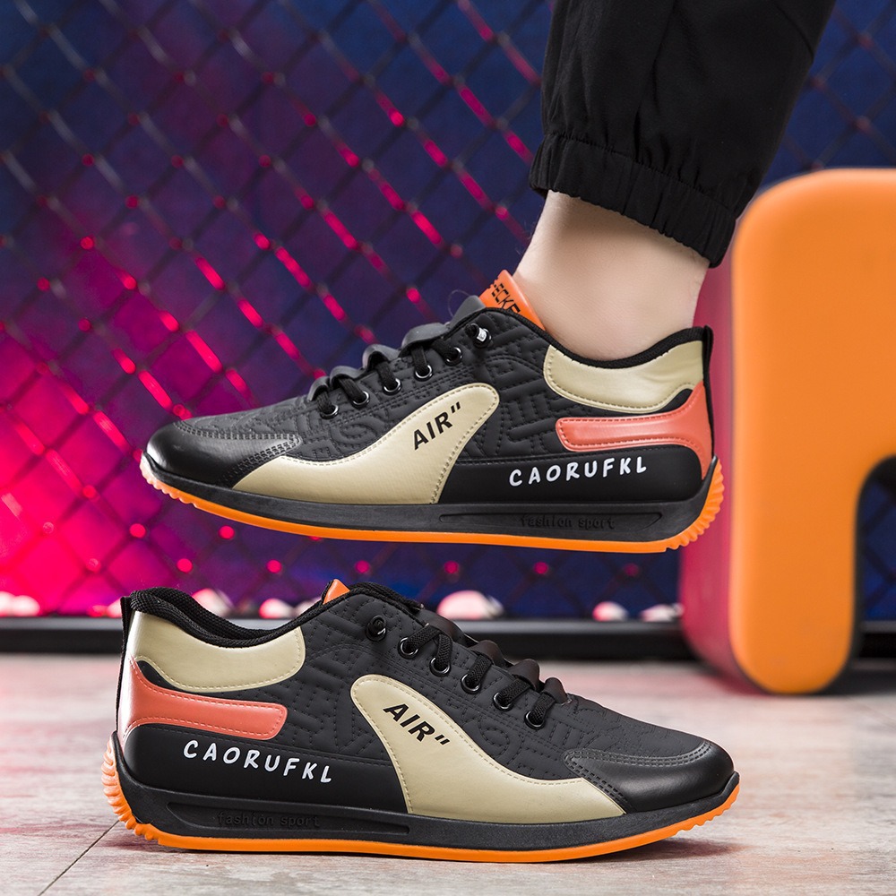 2025 primavera nuevo estilo zapatos de hombre zapatos deportivos de todo fósforo de moda tendencia cómoda versión coreana de zapatillas simples zapatos al por mayor