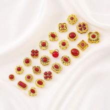 �Ƕ��Ȼ�ϼt�~�18K����U�ն���ʽ����diy���K����朴��Ʒ��