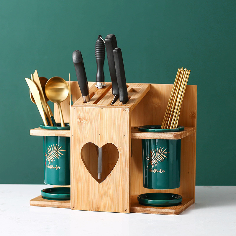 에메랄드 금박 2통 + 대나무 칼꽂이