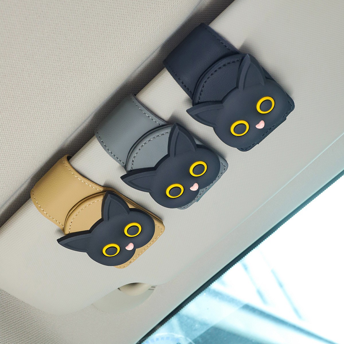 Cross-Border Car Glasses Clip Car Sun Visor Storage Clip Glasses Holder Car Hanging Sunglasses Sunglasses Clip Card Clip