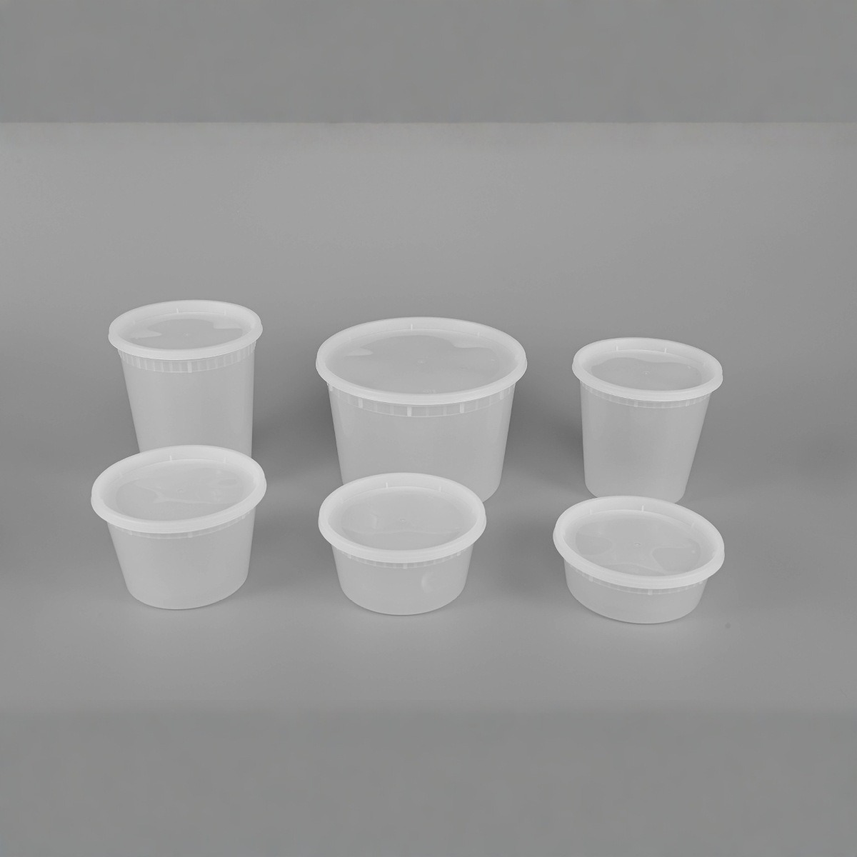 Thickened American-Style Disposable Soup Bucket Take-Out Packaging Box Pp Plastic Food-Grade Leak-Proof Lunch Box with Lid