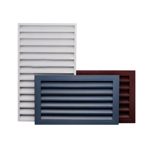 Fixed Aluminum Blinds Radiator Cover Self-Draining Louvered Vent Air Conditioner Outdoor Unit Protection Cover Vent Wholesale