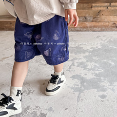 2024 Children's Clothing Summer New Style Children's Korean Summer Clothes 5-Point Pants Medium Pants Shorts Boys and Girls Children's Pants 122299