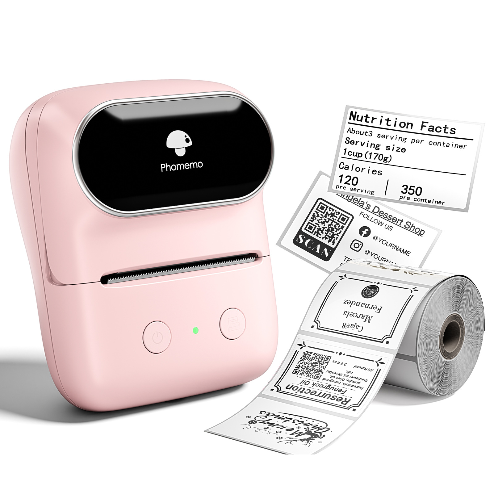 Impresora de Etiquetas Comercial Phomemo M110, Mini Impresora Térmica Portátil Bluetooth, Impresora Transfronteriza, Logotipo al por Mayor