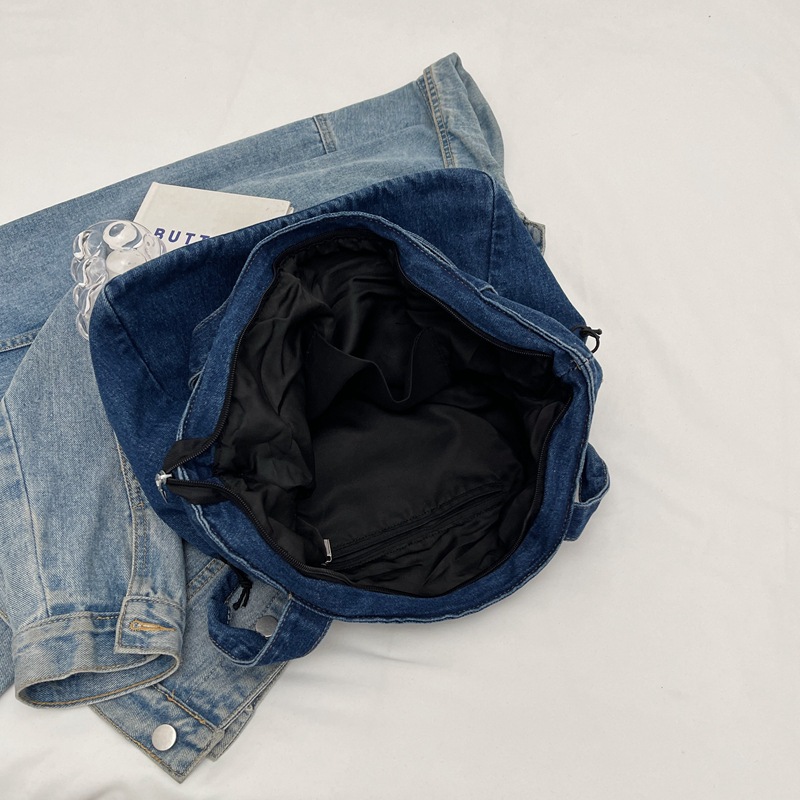 2024 verano nuevo bolso de hombro de mezclilla de gran capacidad para mujer