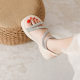 Thick-soled Roman Sandals Women's Fairy Style Summer 2024 New Arrival Soft-soled Rhinestone All-match Fashionable Small Size 3233