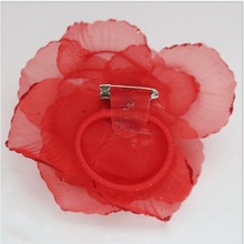 森女头饰头花儿童演出佩戴花新款舞蹈礼服亮边胸花配件花厂家批发