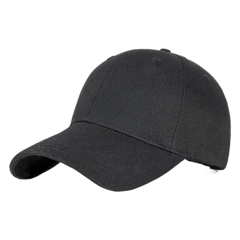 Autumn and Winter New Pure Cotton Hats for Men, Baseball Caps with Large Head Circumference, Sunshade Korean Style Large Brim Trendy Duckbill Caps for Women, Customizable