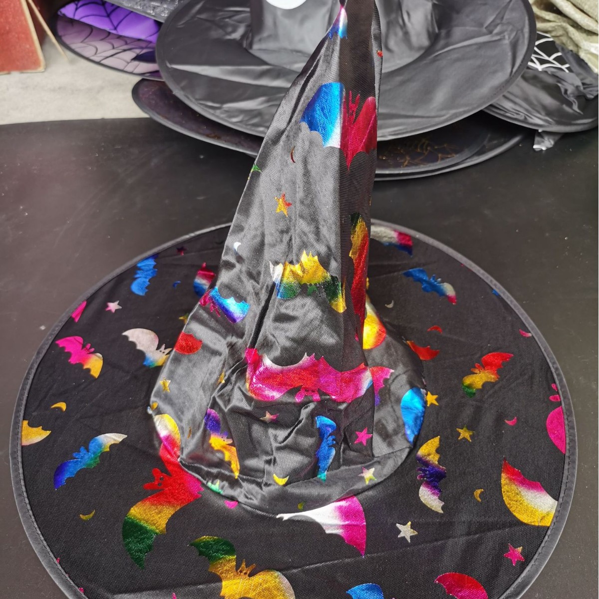 Halloween sombrero negro Oxford paño bruja sombrero accesorios de disfraces de maquillaje Harry Potter bruja sombrero