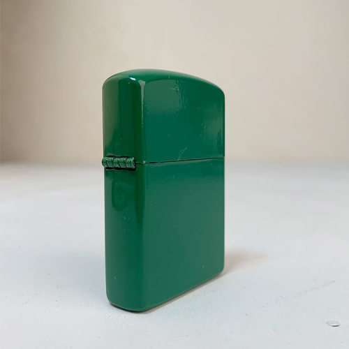 Factory direct sales green spray paint metal kerosene windproof lighter simple packaging advertising gifts wholesale