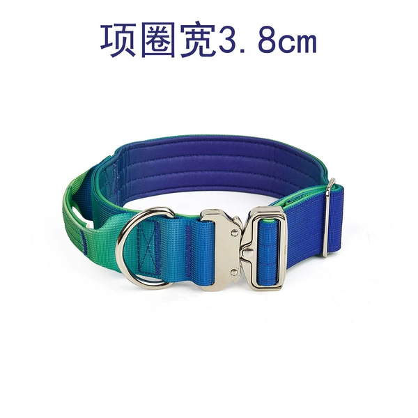 Blue and Green - Single Dog Chain [collar 3.8cm]