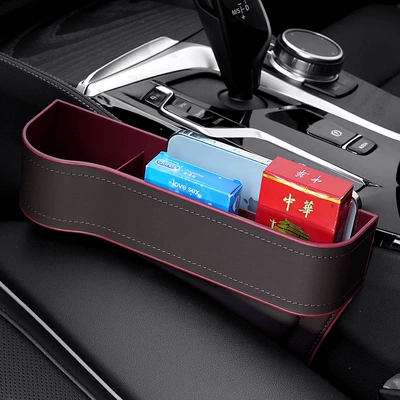 Car storage bag/box — Storage Box, Thick Cotton Version - saddle-brown-main-driver-211-309
