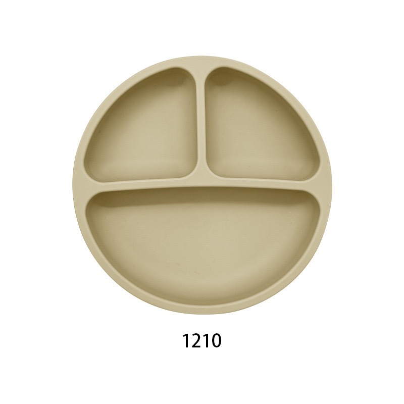 흡착판 없는 스마일 3칸 식판, 미색