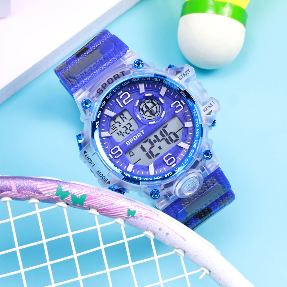 New Watch Student Luminous Multi-Functional Ins High-Looking Junior High School Youth Personalized Camouflage Sports Watch
