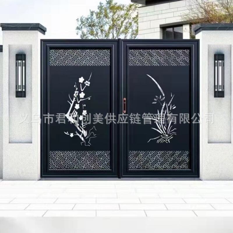 Laser cutting stair guardrail privacy gate metal guardrail facade decoration split screen fence gazebo curtain wall screen