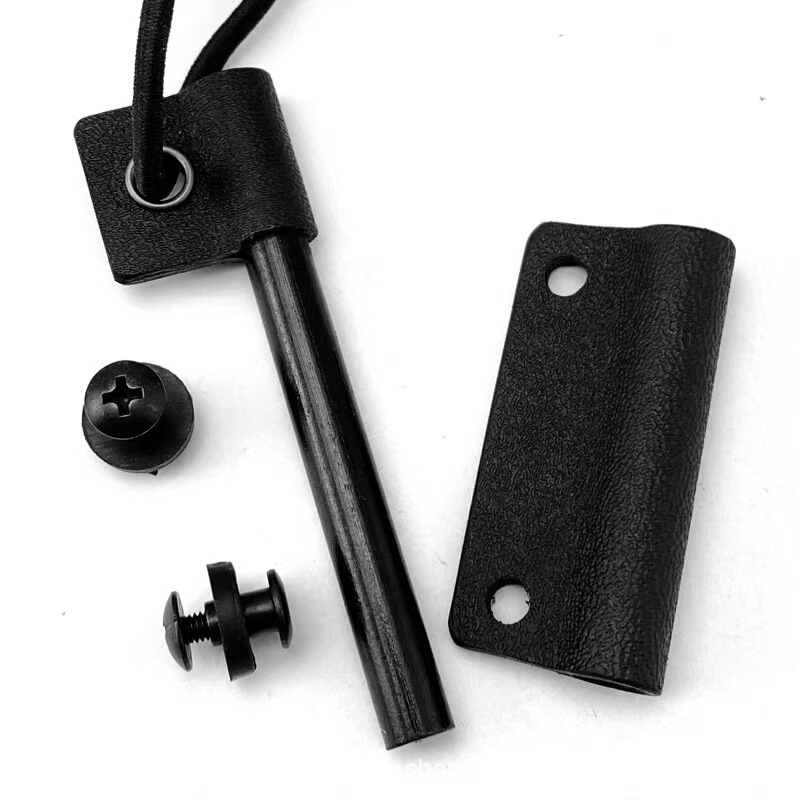 Fire Starter K-Sheath Making Accessories, Magnesium Rod Parts, Outdoor Portable Flint, Multifunctional Tool, Handmade and Portable