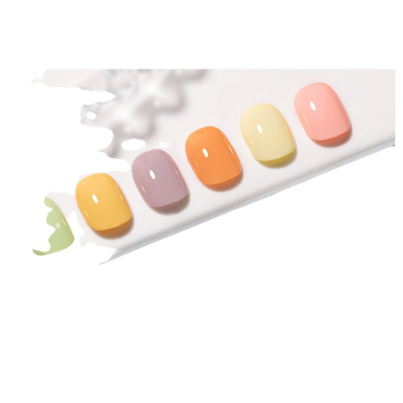 CHARZIEG-esmalte de uñas de color macarrón, novedad de 2024, celebridad de Internet, color popular, set de manicura de dopamina