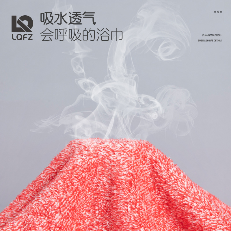 Fábrica personalizada toallas de coral de vello de coral gruesas toallas de baño de absorción fuerte toallas de playa de secado rápido para adultos toallas de baño
