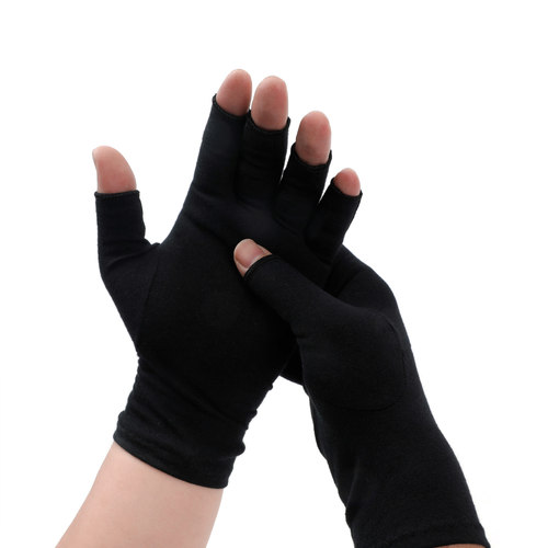 Cross-border pressure gloves, indoor fitness anti-slip gloves, hemp gray glue hand protection care gloves 