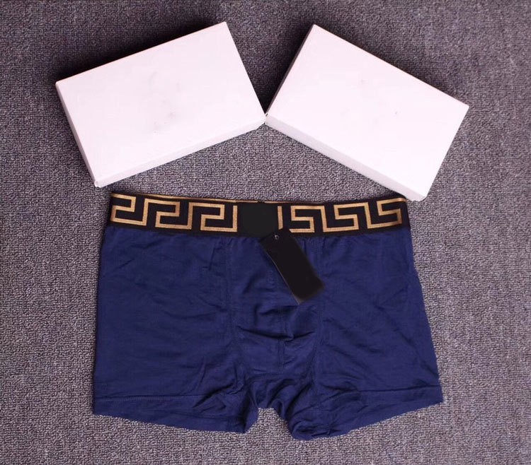 Versace Underwear Cotton Boxer Blue