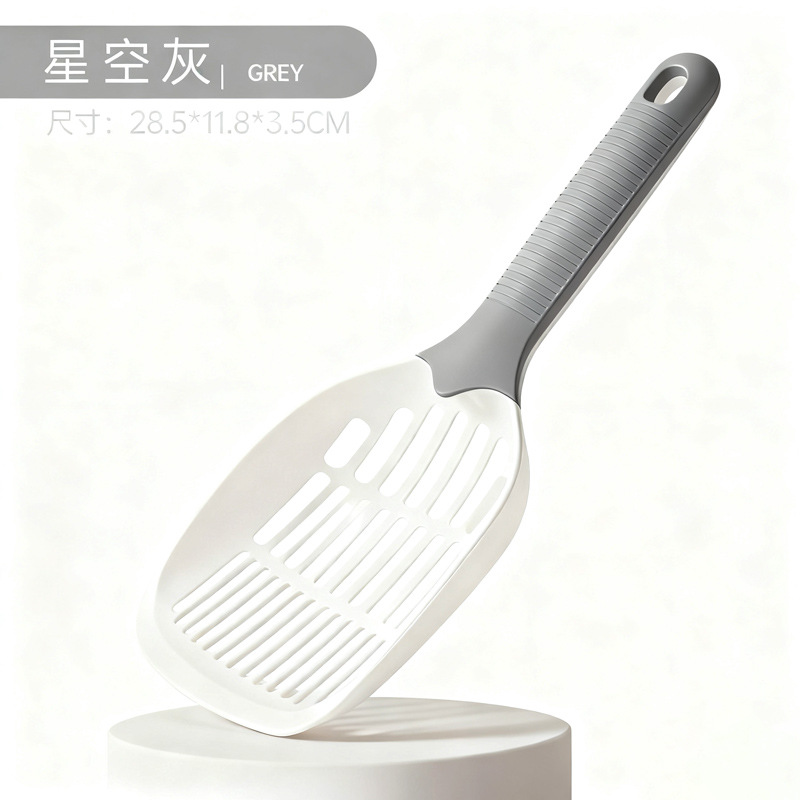 Pala de arena para gatos de calidad clásica gran tamaño de plástico simple grano grueso de papas expansivas cuajada pala especial de arena para gatos