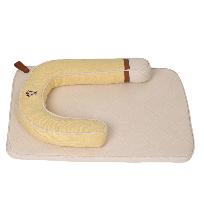 Hoopet perrera, cojín fresco de verano, nido para gatos extraíble y lavable, cuatro estaciones, mascota universal, estera para perros pequeños y medianos, cama para perros