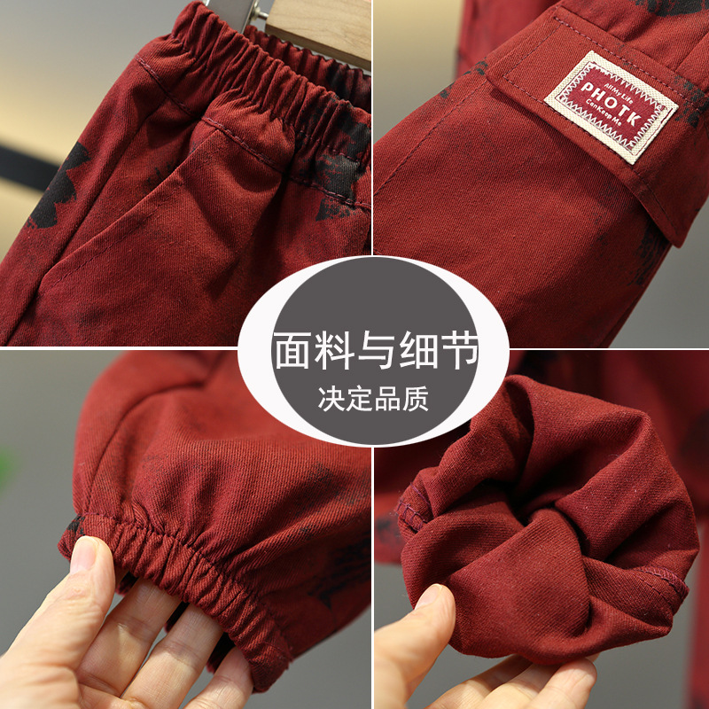 7719 Traje guapo de primavera y otoño para niños 2025 nueva chaqueta de herramientas para niños bebé ropa de primavera coreana marea