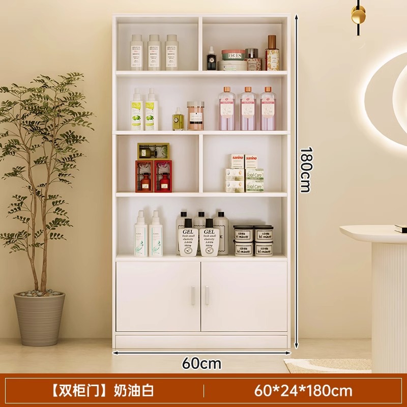 Estantes comerciales Barbería Gabinete de exhibición Salón de belleza Gabinete de productos Gabinete de exhibición de cosméticos Gabinete de exhibición simple Gabinete de salón de peluquería Contenedor