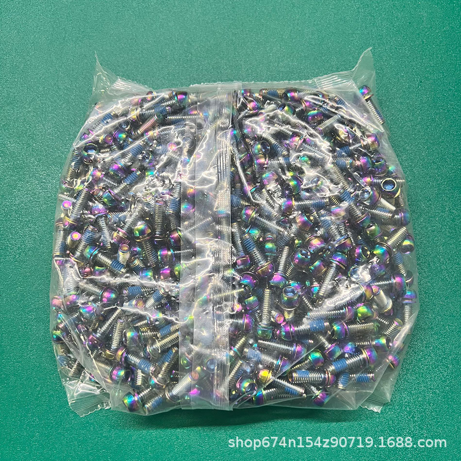 NFOX M6x18 Tornillo de pie con chapado en color de bicicleta