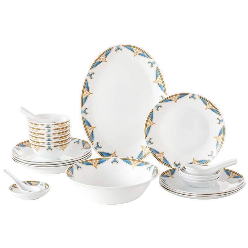 Corning Corelle Brands Palace Luxury Locke Tableware 26-Piece Set Cb-Lkcj26/Kz