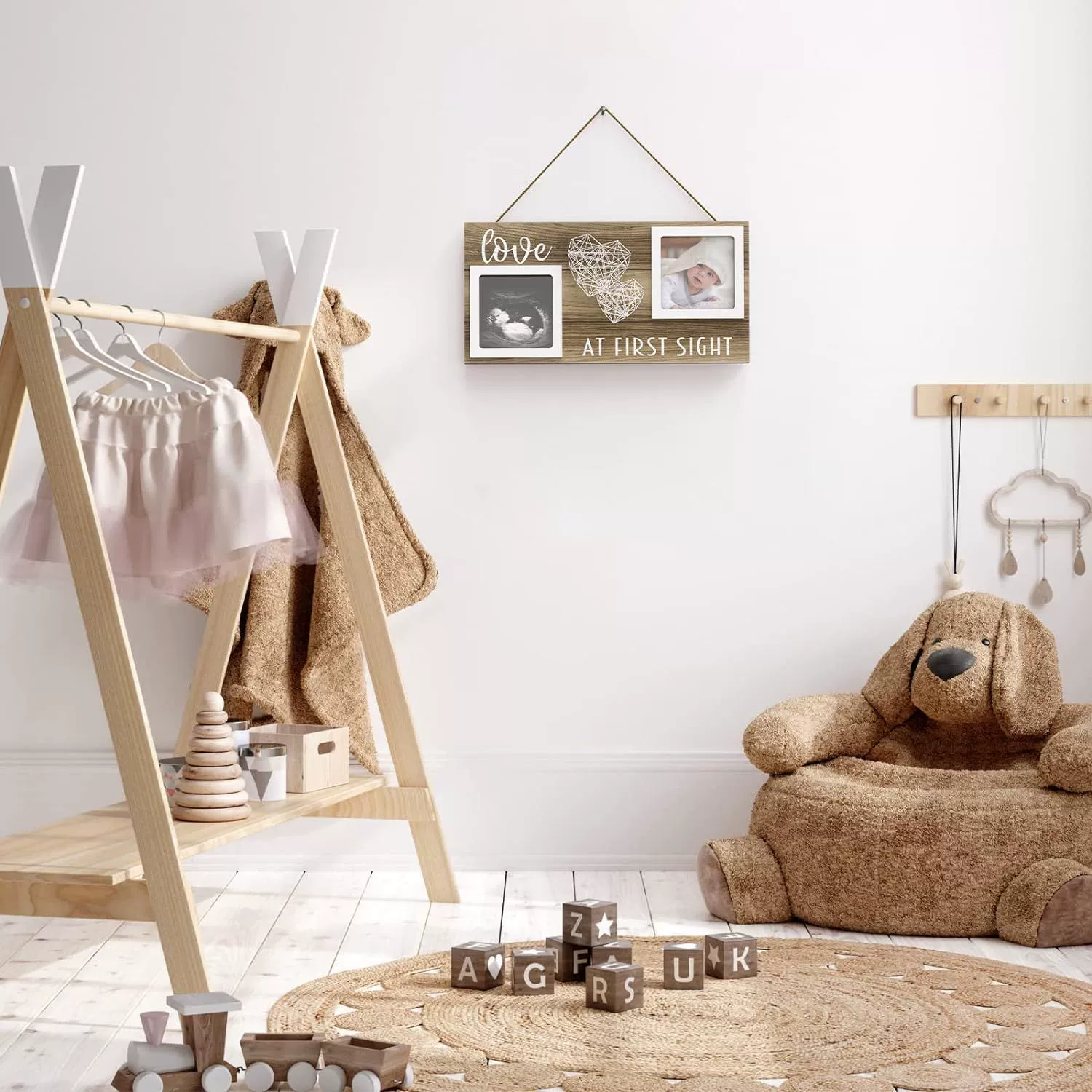 Трансграничная детская деревянная обмоточная линия Любовь фоторамка украшения деревянные памятные фото двойная фоторамка кулон