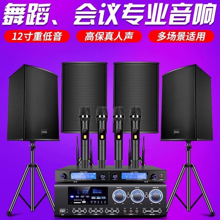 专业中小型会议室音响功放套装舞蹈健身房大功率家庭音箱全套其他