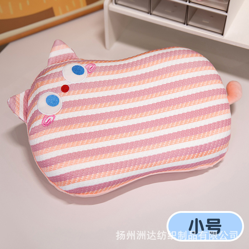 Verano almohada de memoria de seda de hielo almohada de estómago de dopamina gatos almohada de memoria de niños almohada de algodón núcleo de estudiantes siesta almohada de cocina