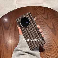 适用vivoXFold3碳纤维纹手机壳xfold3高档商务中轴铰链全包vivoXFold3Pro高级感折叠屏超薄全包男女款防摔套