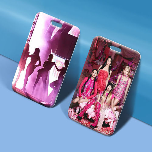 blackpink girl group card holder wholesale student meal card school brand silicone work permit access card holder small card factory