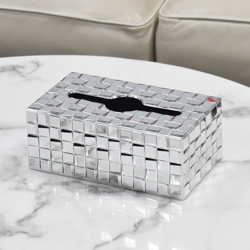 Caja Organizadora de Pañuelos Galvanizada de Plástico Multiuso para Sala de Estar y Escritorio image 18