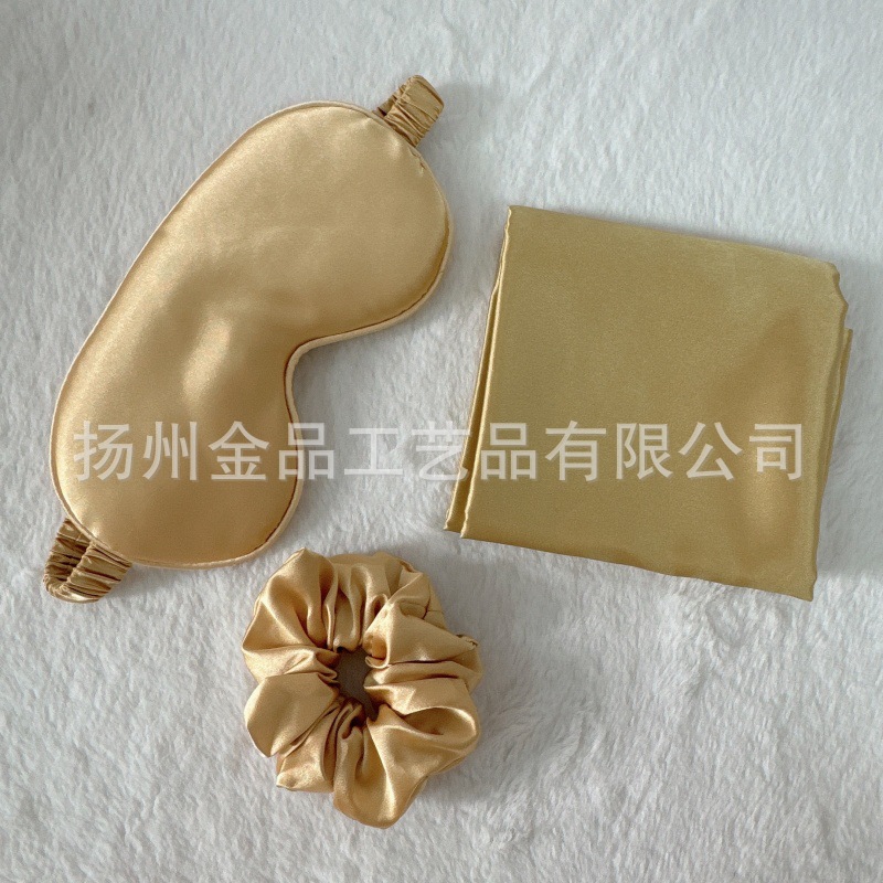 Ojos dorados + anillo para el cabello + funda de almohada set de tres piezas (OPP paquete completo)