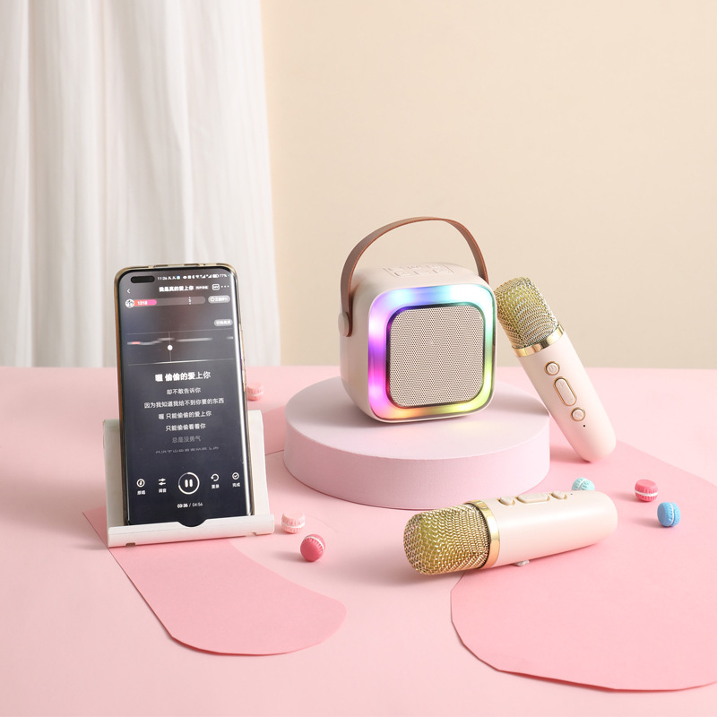 话筒音响一体麦克风mini型家用k歌宝无线蓝牙音响K歌音响直供|undefined