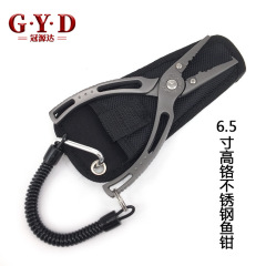 All steel pliers 6.5 inches high chromium stainless steel pliers Luya pliers open loop pliers wire cutter fishing pliers 304