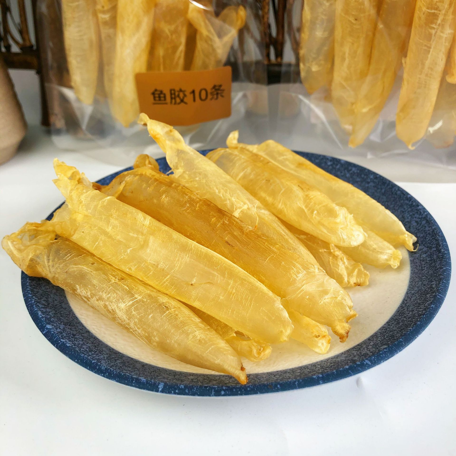 Wholesale 60 pieces of yellow corал 100 pieces of codfish gelatin yellow croaker gelatin fish bladder 250g bagged flower jelly delivery