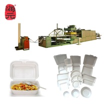泡沫午饭盒机器 一次性外卖打包盒设备 发泡托盘生产线 龙口厂家
