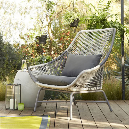 Outdoor rattan chair set of three, home-use rattan courtyard sofa, simple and casual outdoor coffee table set, balcony small table and chair