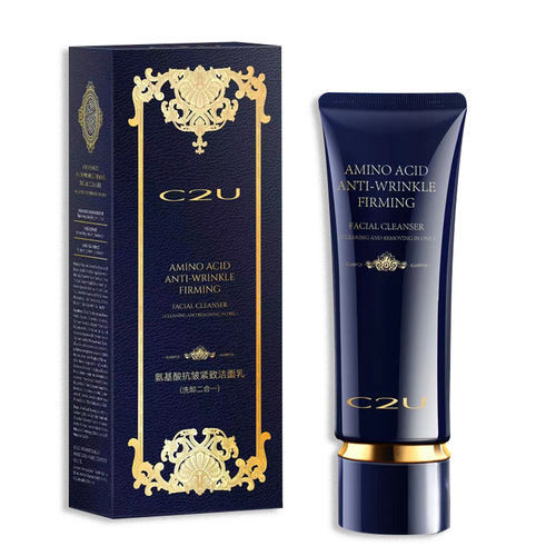Live broadcast amino acid anti-wrinkle firming cleanser, cono peptide moisturizing, non-tightening, gentle lazy makeup remover cleanser