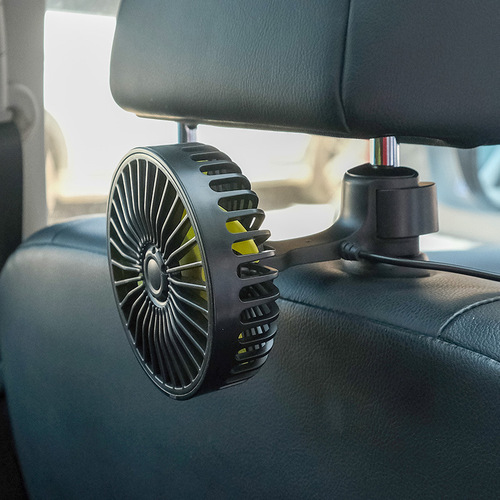 Car rear seat double-head cooling USB fan aromatherapy fresh creative car balm car car supplies