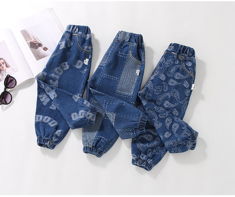 Fashion Solid Color Pocket Cotton Boys Pants display picture 1