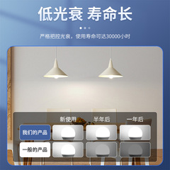 LED燈泡家用E27螺口白光節能燈超亮室內護眼燈工廠照明燈球泡燈