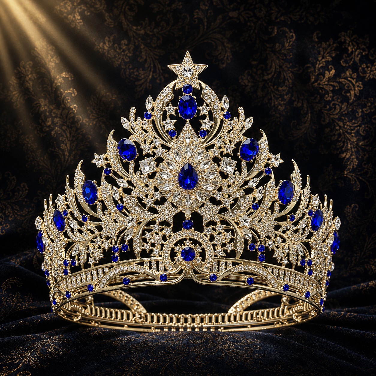 2026 nueva fábrica transfronteriza venta directa europea y americana elegante temperamento concurso de belleza boda corona corona corona de etapa de novia